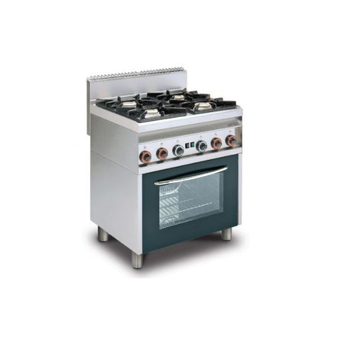 Bếp 4 họng với lò nướng đa chức năng Lotus CF4-8GEM