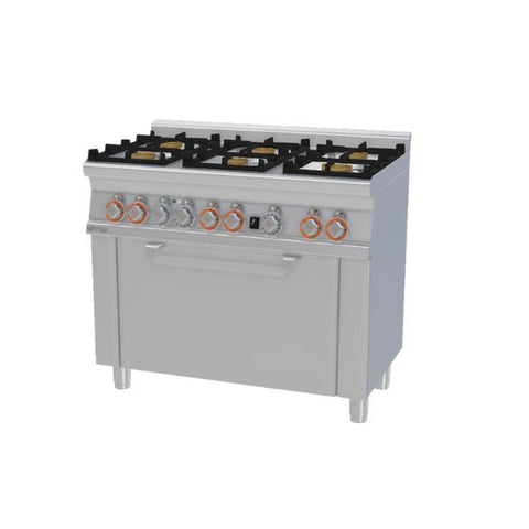 Bếp 6 họng kết hợp lò nướng đa năng Lotus CFM6-610GEM