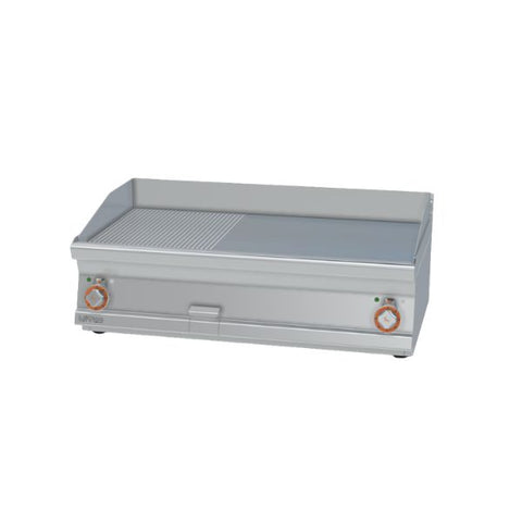 Bếp chiên điện rãnh 2/5 + mạ crôm mịn 3/5 SUPERCHROME Lotus FTLRT-610ETS