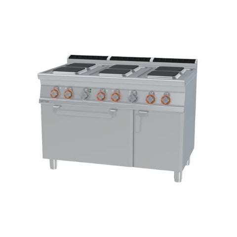 Bếp điện 6 bếp vuông có lò điện Lotus CFQ6-712ETV