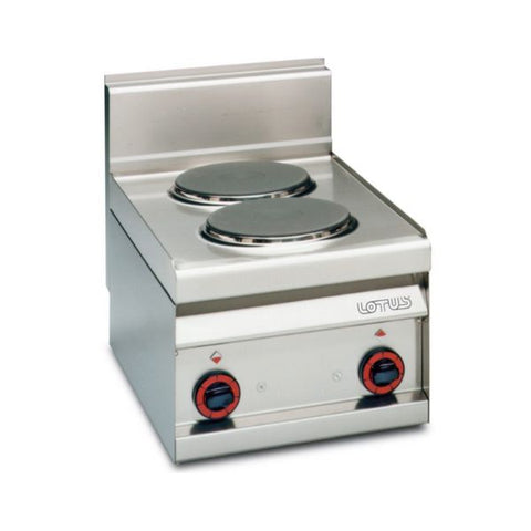 Bếp điện tử công nghiệp 3 pha 2 vùng nấu Lotus PC-4ET
