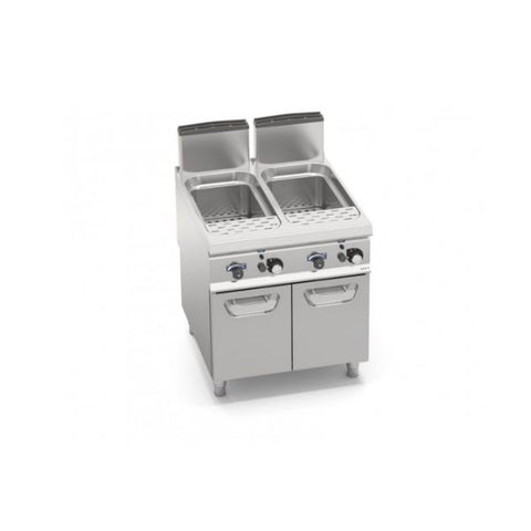 Bếp trụng mì 2 họng dùng gas kèm tủ Berto's SG9CP80