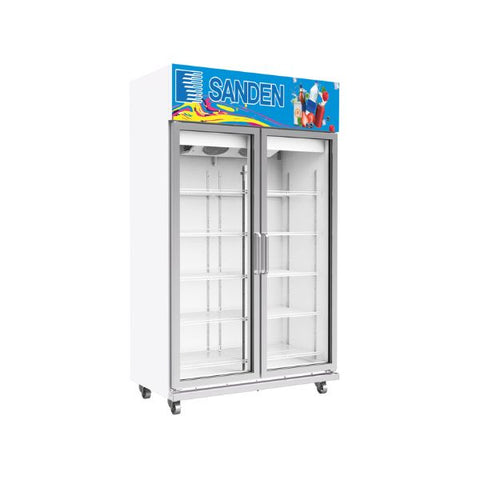 Tủ mát đứng 2 cánh kính Sanden OEM-1205i-inverter