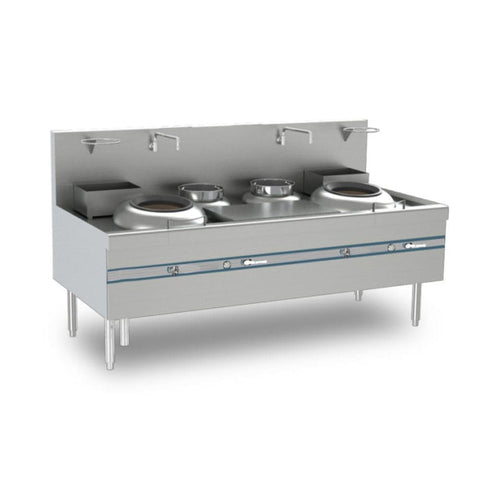 Bếp Á 2 họng có quạt thổi với 1 bầu nước Sino Flame CS-CRE-2-1G(E)