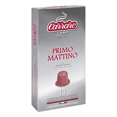 Cà phê viên nén Carraro Primo Mattino (50% Robusta & 50% Arabica)