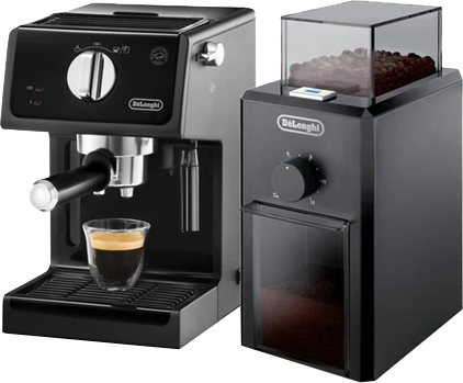 Combo máy pha và máy xay cà phê De'Longhi ECP31.21 + KG79