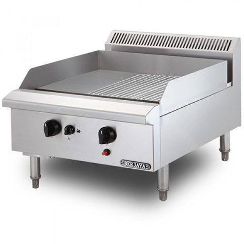 Bếp chiên nửa phẳng nửa nhám gas Berjaya GG2BHR-17