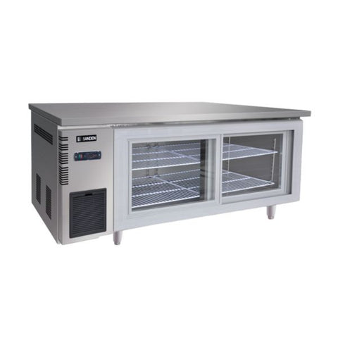 Bàn mát Inox Sanden cửa kính SCC-1802GL dung tích 420 Lít, sâu 600mm
