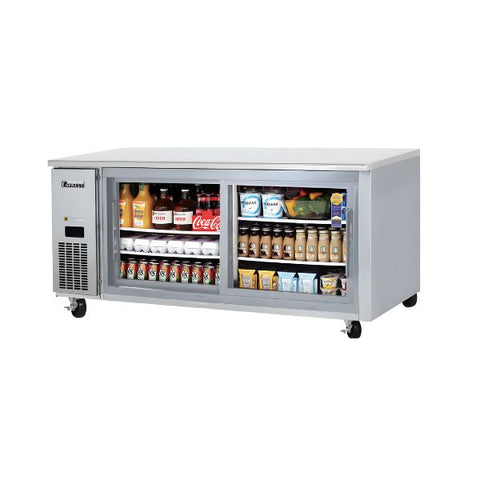 Bàn mát trưng bày 2 cánh kính cửa lùa Everest B180CH-2RRRS-E