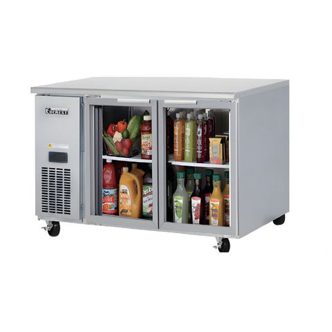 Bàn mát trưng bày 2 cánh kính cửa mở Everest B120CG-2RROS-E
