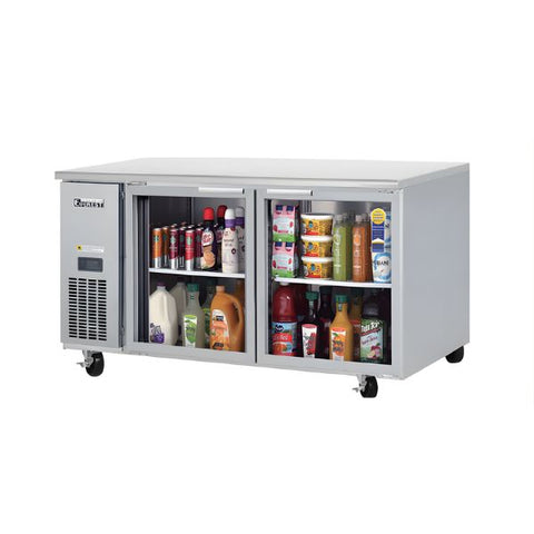 Bàn mát trưng bày 2 cánh kính cửa mở Everest B150CG-2RROS-E