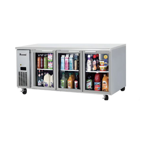 Bàn mát trưng bày 3 cánh kính cửa mở Everest B180CG-3RRRS-E