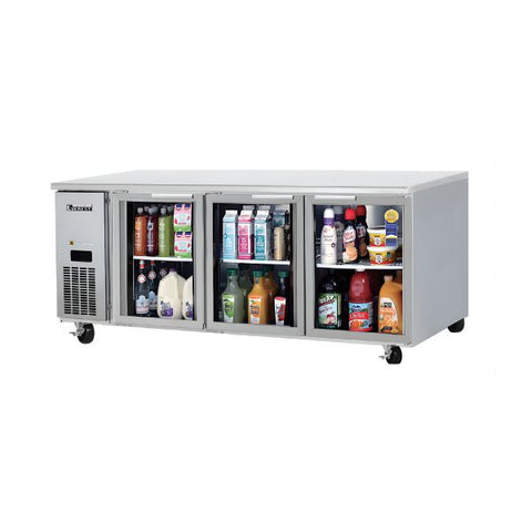 Bàn mát trưng bày 3 cánh kính cửa mở Everest B240CG-3RRRS-E