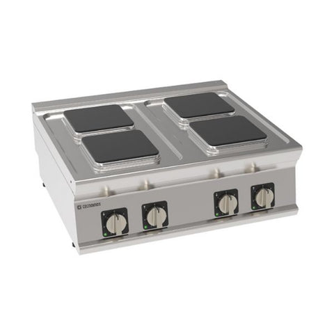 Bếp Âu 4 bếp dùng điện Tecnoinox PCS8E7