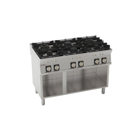 Bếp âu 6 bếp dùng Gas Tecnoinox PCG12FG7