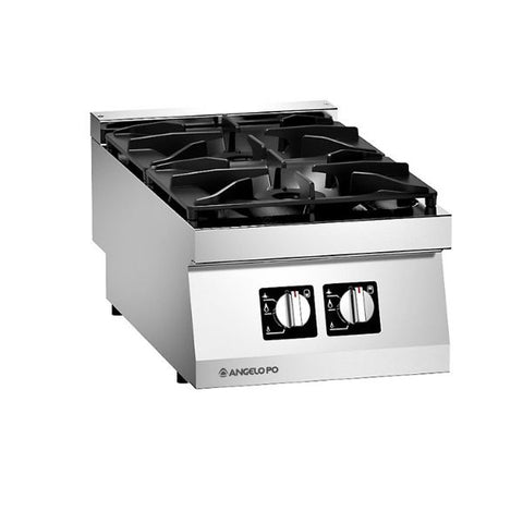 Bếp Âu 2 họng dùng gas để bàn ANGELO PO 0S0FA0