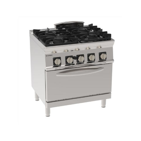 Bếp âu 4 bếp dùng gas có lò nướng Tecnoinox PFG8GG7