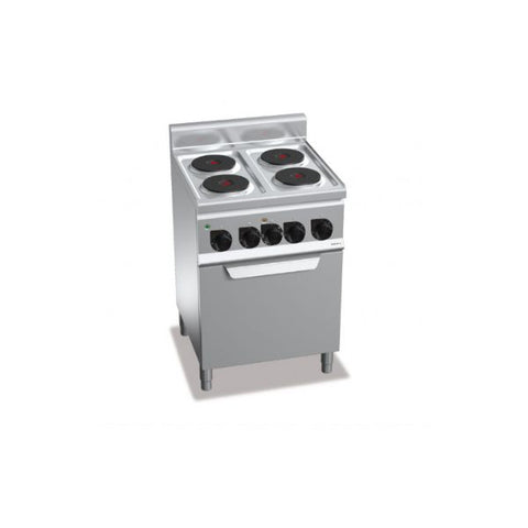 Bếp Âu 4 họng dùng điện có lò nướng Berto's E6P4+FE1
