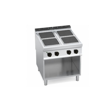 Bếp Âu 4 họng dùng điện kèm tủ Berto's E9PQ4M