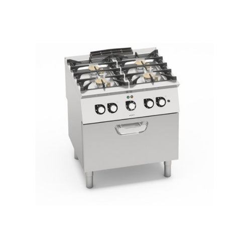 Bếp Âu 4 họng dùng gas có lò nướng Berto's SG7F4+FE2