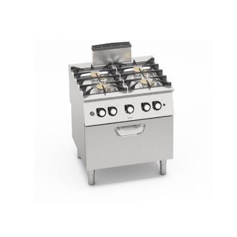 Bếp Âu 4 họng dùng gas có lò nướng Berto's SG7F4+FG