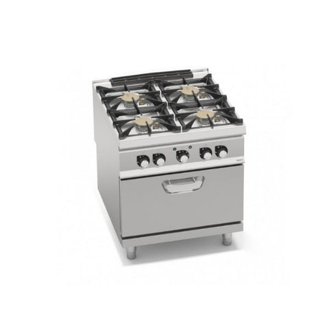 Bếp Âu 4 họng dùng gas có lò nướng Berto's SG9F4PSP+FE2