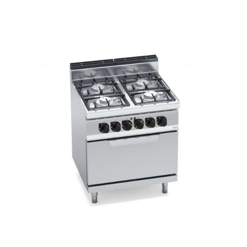 Bếp Âu 4 họng dùng gas có lò nướng điện Berto's G7F4PW+FE