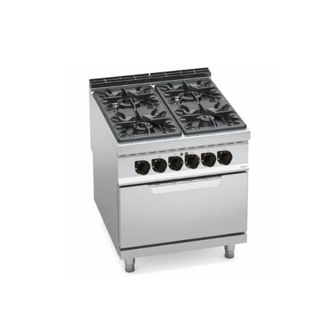 Bếp Âu 4 họng dùng gas có lò nướng điện Berto's G9F4+FE