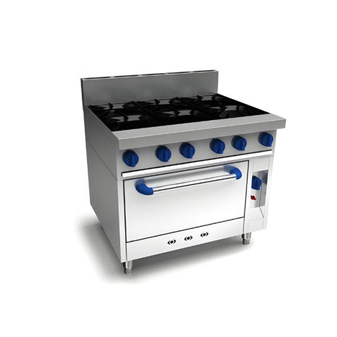 Bếp Âu 4 họng dùng gas có lò nướng gas Brandon MAGH80R36-6