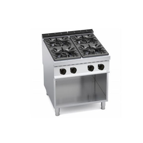Bếp Âu 4 họng dùng gas kèm tủ Berto's G9F4M