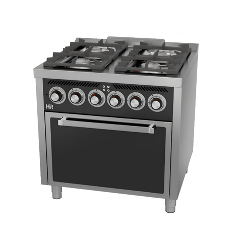 Bếp âu 4 họng dùng gas lò nướng điện HR FAINCA C4F750HE
