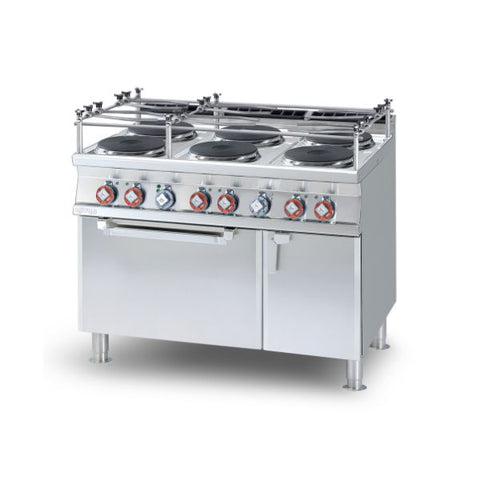 Bếp âu 6 họng có lò nướng Lotus CF6-912ETVX cho Marine