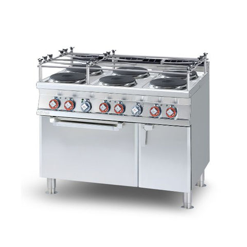 Bếp âu 6 họng có lò nướng Lotus CFV6-912ETVX cho Marine