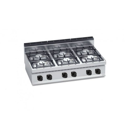 Bếp Âu 6 họng dùng gas Berto's G7F6BPW
