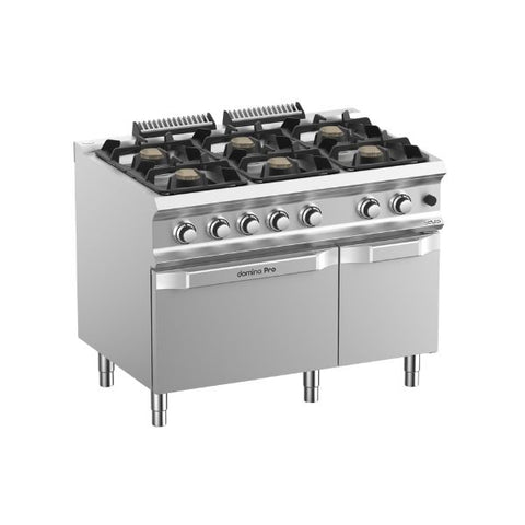 Bếp âu dùng gas 6 họng MBM FB711AFGXS có lò nướng