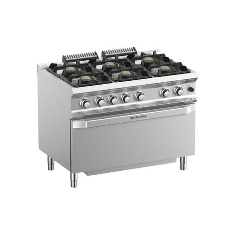 Bếp âu dùng gas 6 họng MBM FB711FGMXS có lò nướng