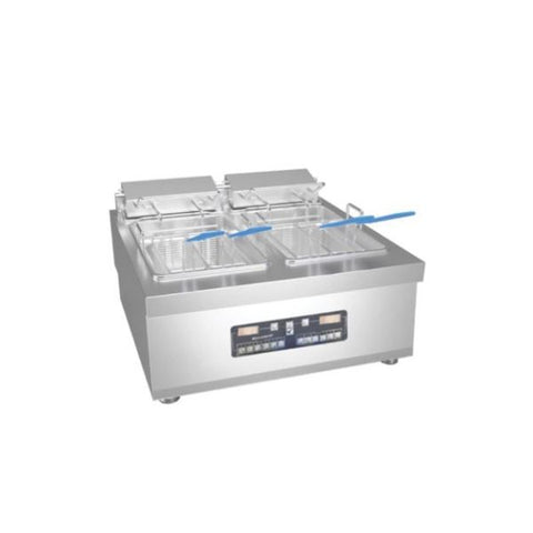 Bếp chiên điện để bàn 2 giỏ chiên Brandon CFH02C