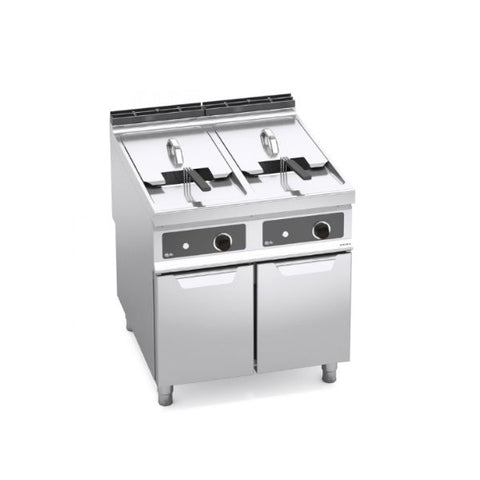 Bếp chiên nhúng đôi dùng điện kèm tủ Berto's E9F22-8MS-BF