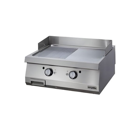 Bếp chiên nửa phẳng nửa nhám dùng gas Ozti OGG 8070 1/2 N