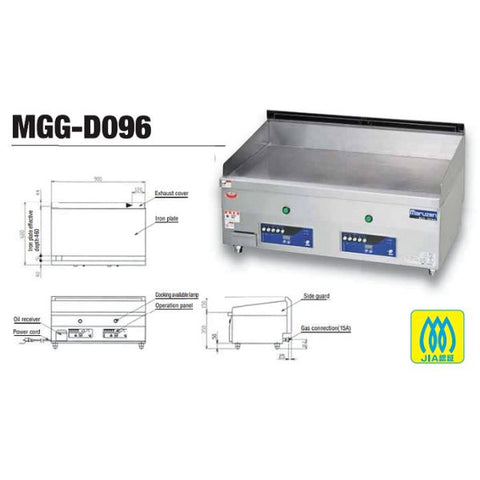 Bếp chiên phẳng dùng gas Maruzen MGG-D096