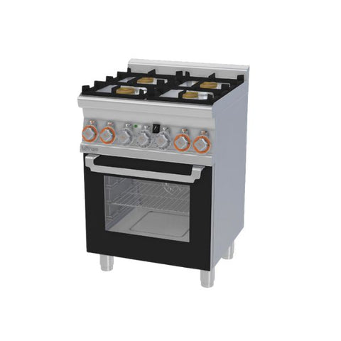 Bếp điện từ 6 vùng nấu ba pha có lò nướng cửa kính 3,05 kW Lotus CF6-610ET