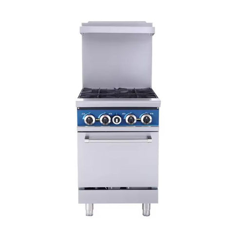 Bếp gas công nghiệp 4 họng có lò nướng và van an toàn Kingbetter KB-R24