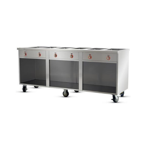 Khoang phục vụ giữ nóng theo dây chuyền khay FWE HLC-6W6-1-DRN