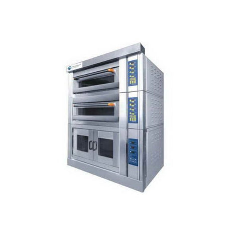 Lò nướng bánh 2 tầng kèm tủ ủ bột 8 khay, điều khiển điện tử Twothousand TT-O34A