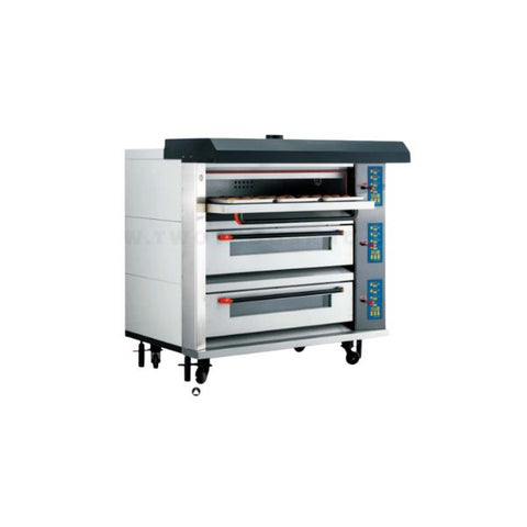 Lò nướng bánh chuyên nghiệp 3 tầng, 9 khay, điều khiển bảng điện tử Twothousand TT-O35C