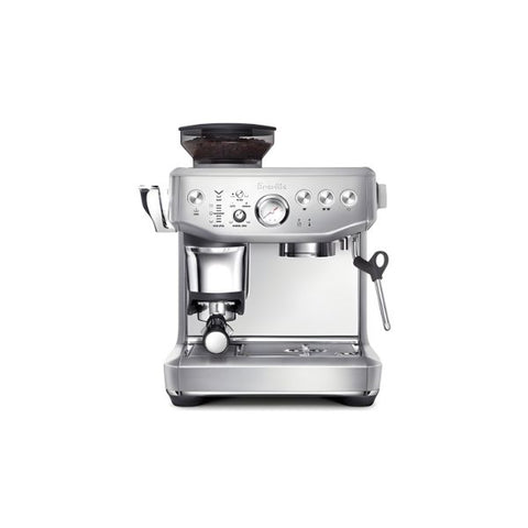 Máy pha cà phê bán tự động màu bạc Breville BES876BSSBNA1