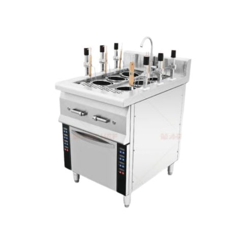Máy trụng mì tự nâng 6 họng dùng điện Marchef NC6-14