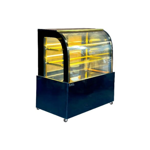 Tủ bánh kính cong 3 tầng 0.9m Snow Village GB-250-4L