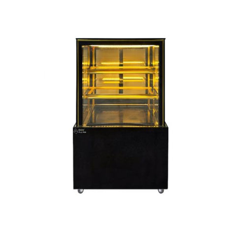Tủ bánh 3 tầng kính vuông 0.9m Snow Village GB-250-4L.Z