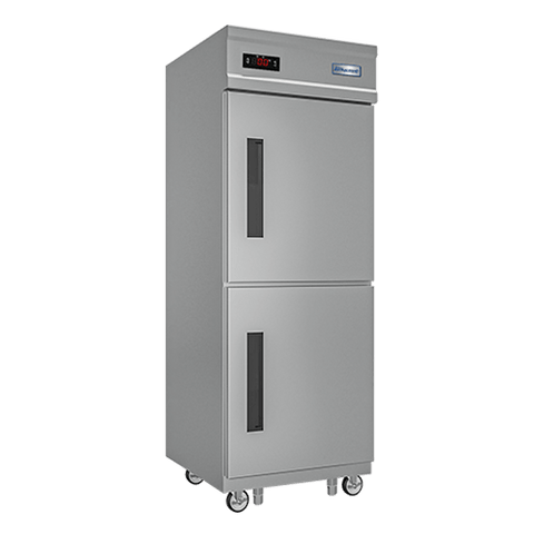 Tủ đông đứng quạt gió 2 cánh inox 600L Đức Minh DDQ.2I6 00